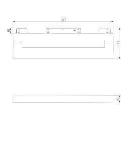 Трековый светильник Slim Magnetic 18W 4200K Kos (чёрный) 85086/01