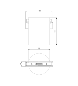 Трековый светильник Slim Magnetic 12W 4200K Solo (чёрный) 85054/01