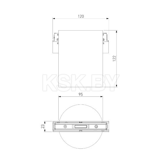 Трековый светильник Slim Magnetic 12W 4200K Solo (чёрный) 85054/01 (a063496) 