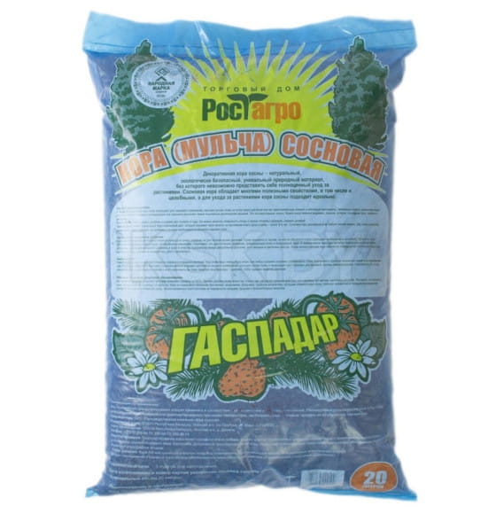 Кора сосны (20л) мульча Гаспадар