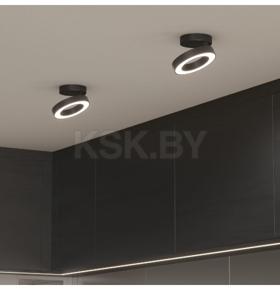 Накладной светодиодный светильник Spila черный 12W 4200К 25105/LED (a060185) 