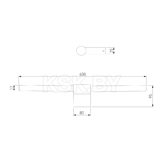 Светильник настенный светодиодный Luar 40125/LED черный жемчуг (a062892) 