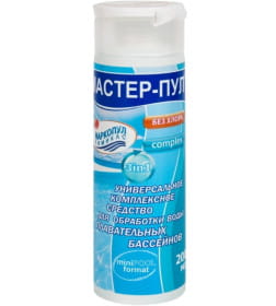 Комплексное средство для бассейна Маркопул Кемиклс Мастер-Пул 4 в 1, 0.2л