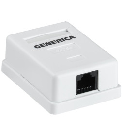 Компьютерная розетка RJ-45 CAT5e 1- порт Generica