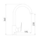 Смеситель для кухни Gross Aqua Flat, 3119520C-B02 (3119520C-B02) 