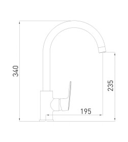 Смеситель для кухни Gross Aqua Flat, 3119520C-B02