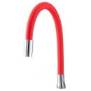 Излив для смесителя Rubineta Flexy универсальный (RD) красный (633344B) 