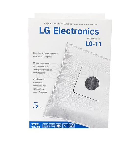 Комплект пылесборников для пылесоса ПС-Фильтрс LG-11 (уп.5шт) (LG-11) 