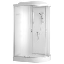 Душевая кабина-бокс 120х80х215 см Erlit ER4512PL-C3  низкий поддон,стенки белые,стекло матовое (ER4512PL-C3) 