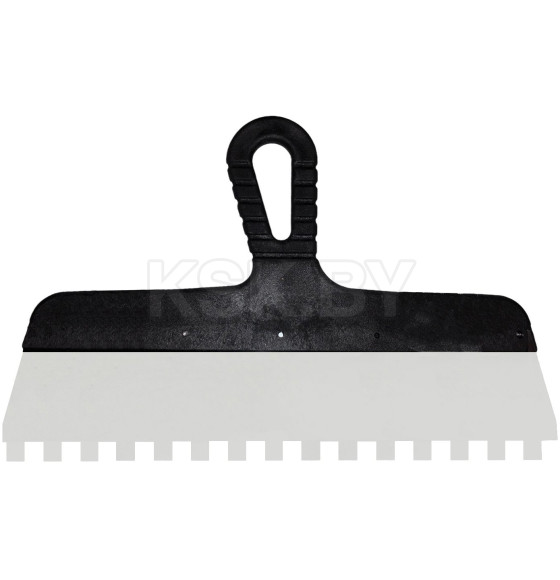 Шпатель фасадный зубчатый нержавеющий 300 мм (зуб 10х10 мм) ВОЛАТ 35050-3010 (35050-3010) 