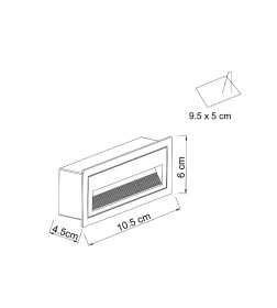 Подсветка для лестниц Arte Lamp PIAZZA A7223IN-1BK