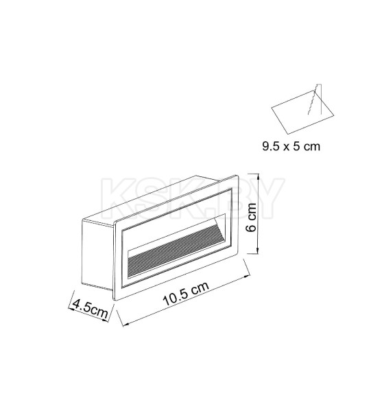 Подсветка для лестниц Arte Lamp PIAZZA A7223IN-1BK (A7223IN-1BK) 