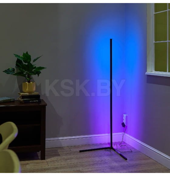 Торшер напольный светодиодный 10W RGB Диммер Пульт ДУ в-к ULM-T630 Uniel (UL-00010180) 