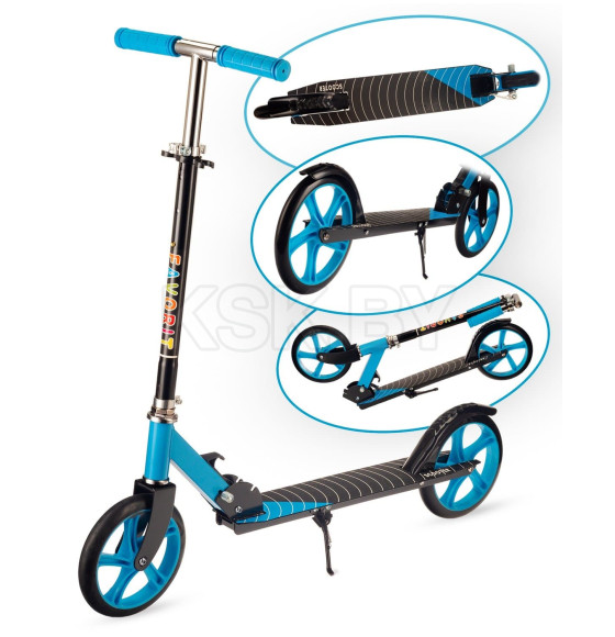 Самокат Favorit C23-BLW-AD (PC2017-230BK) 