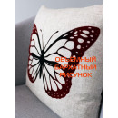 Подушка декоративная MATEX ORIGINAL Red~Black. ORIGINAL БАБОЧКА. Размер: 40x40 Цвет: Белый (00-198) 