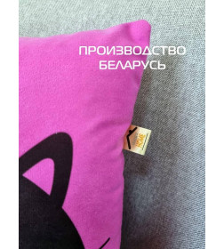 Подушка декоративная MATEX MEOW. Размер: 35x35 Цвет: Фуксия.