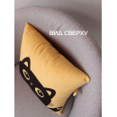 Подушка декоративная MATEX MEOW. Размер: 35x35 Цвет: горчичный, черничный (37-897) 