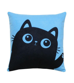 Подушка декоративная MATEX MEOW. Размер: 35x35 Цвет: голубой, черничный
