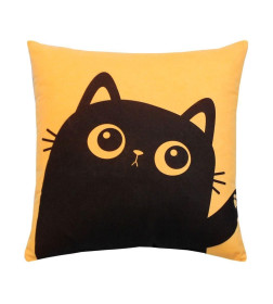 Подушка декоративная MATEX MEOW. Размер: 35x35 Цвет: абрикосовый