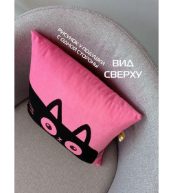 Подушка декоративная MATEX MEOW. CHUBBY. Размер: 35x35 Цвет: Светло-розовый