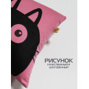 Подушка декоративная MATEX MEOW. CHUBBY. Размер: 35x35 Цвет: Светло-розовый (62-042) 