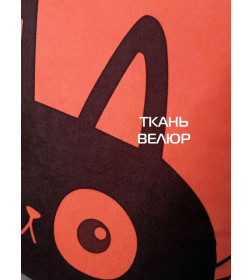 Подушка декоративная MATEX MEOW. CHUBBY. Размер: 35x35 Цвет: Лососевый, черный