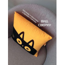 Подушка декоративная MATEX MEOW. CHUBBY. Размер: 35x35 Цвет: Абрикосовый, черный (62-103) 