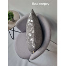 Подушка декоративная MATEX LUXURY. ЗМЕЯ. Размер: 45x45 Цвет: Серебристый, серый (13-952) 