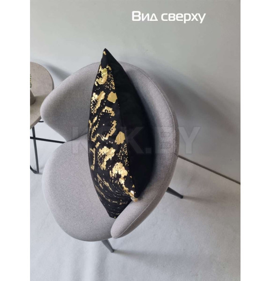 Подушка декоративная MATEX LUXURY. ЗМЕЯ. Размер: 45x45 Цвет: Золотой, черный (13-976) 