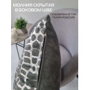 Подушка декоративная MATEX LUXURY. КРОКОДИЛ. Размер: 45x45 Цвет: Серебристый, серый (13-914) 