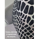 Подушка декоративная MATEX LUXURY. КРОКОДИЛ. Размер: 45x45 Цвет: Серебристый, черный (13-921) 