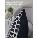 Подушка декоративная MATEX LUXURY. КРОКОДИЛ. Размер: 45x45 Цвет: Серебристый, черный (13-921) 