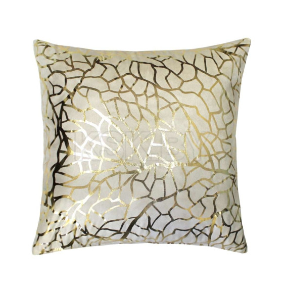 Подушка декоративная MATEX LUXURY. ФАКТУРА. Размер: 45x45 Цвет: Золотой, бежевый (13-785) 