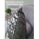 Подушка декоративная MATEX LUXURY. ДАМАСК. Размер: 45x45 Цвет: Серебристый, серый (13-754) 