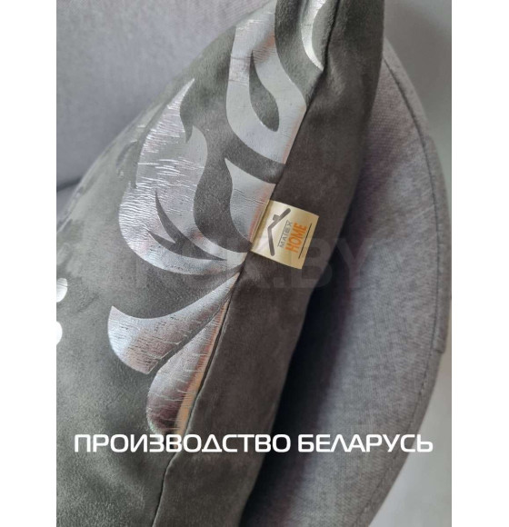 Подушка декоративная MATEX LUXURY. ДАМАСК. Размер: 45x45 Цвет: Серебристый, серый (13-754) 