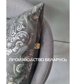 Подушка декоративная MATEX LUXURY. ОБОИ. Размер: 45x45 Цвет: Серебристый, серый