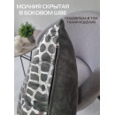 Наволочка декоративная MATEX LUXURY. КРОКОДИЛ. Размер: 45x45 Цвет: серебристый, серый (13-334) 