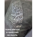 Наволочка декоративная MATEX LUXURY. ЛИСТ. Размер: 45x45 Цвет: серебристый, серый (13-259) 