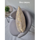 Наволочка декоративная MATEX LUXURY. ОБОИ. Размер: 45x45 Цвет: золотой, бежевый (13-440) 