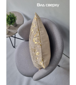 Наволочка декоративная MATEX LUXURY. ОБОИ. Размер: 45x45 Цвет: золотой, бежевый