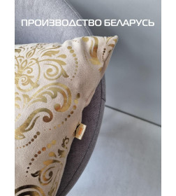 Наволочка декоративная MATEX LUXURY. ОБОИ. Размер: 45x45 Цвет: золотой, бежевый