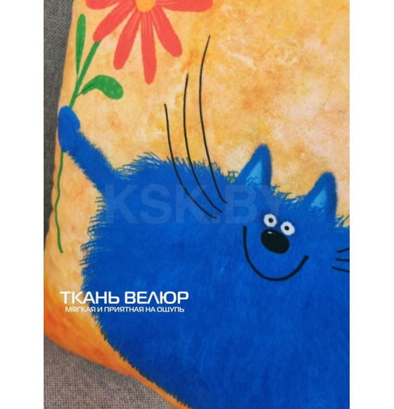 Подушка декоративная MATEX KOTOKLISM. ТОЛСТЯК. Размер: 33x33 Цвет: Коричневый (28-901) 