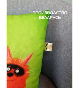 Подушка декоративная MATEX KOTOKLISM. УКЛОН. Размер: 33x33 Цвет: лайм, лососевый, синий