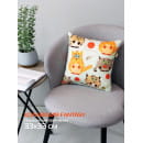 Подушка декоративная MATEX FANTASY. КОТЫ И КЛУБКИ. Размер: 33x33 Цвет: Молочный, коричневый (31-161) 