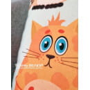 Подушка декоративная MATEX FANTASY. КОТЫ И КЛУБКИ. Размер: 33x33 Цвет: Молочный, коричневый (31-161) 