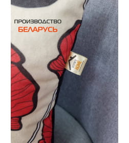 Подушка декоративная MATEX FANTASY. МАКИ НА БЕЖЕВОМ. Размер: 33x33 Цвет: бежевый, красный