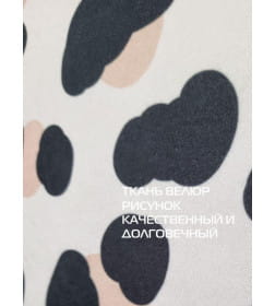 Подушка декоративная MATEX FANTASY. ЛЕОПАРД 1. Размер: 33x33 Цвет: Светло-розовый, черный