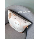 Подушка декоративная MATEX FANTASY. ЗАЙКИ В КОСМОСЕ. Размер: 33x33 Цвет: серый, белый (63-353) 