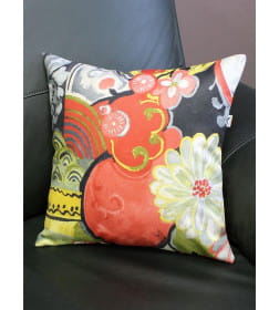 Наволочка декоративная MATEX ФЬЮЖН FRESCO. ТЕАТР. Размер: 38x38 Цвет: серый, красный, оливковый