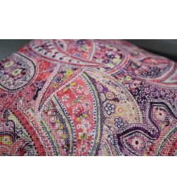 Наволочка декоративная MATEX ФЬЮЖН FRESCO. ОГУРЦЫ. Размер: 38x38 Цвет: молочныйрозовый, фиолетовый